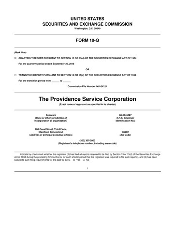 Thumbnail ModivCare 10-Q Quarterly Report FY2016 