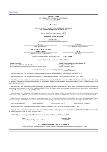 Miniature Interface, Inc. 10-K Rapport annuel 2016