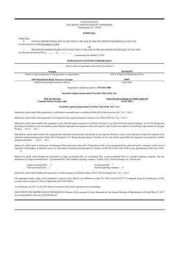 Thumbnail CoreCard 10-K Annual Report 2016