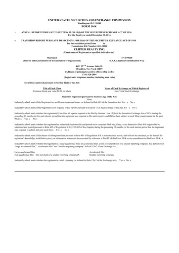 Vorschaubild Clipper Realty 10-K Jahresbericht 