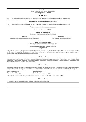 Thumbnail Lifecore Biomedical 10-Q Quarterly Report FY2017 