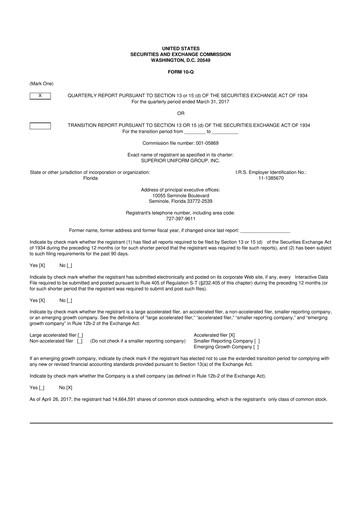 Vorschaubild Superior Group of Companies 10-Q Quartalsbericht 2017 