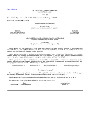 Thumbnail Interface, Inc. 10-Q Quarterly Report FY2017 