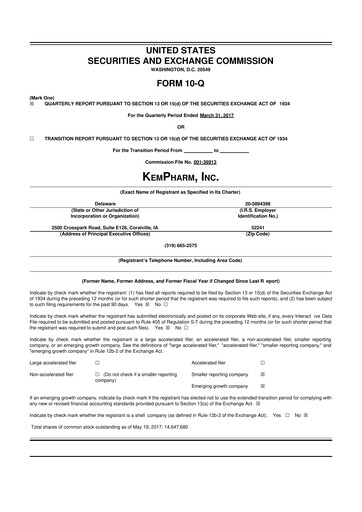 Thumbnail Zevra Therapeutics 10-Q Quarterly Report FY2017 
