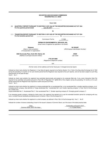Miniature Perma-Fix Environmental Services 10-Q Rapport trimestriel 2017 