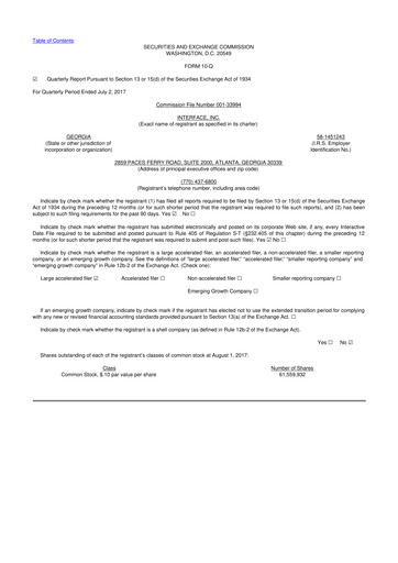 Thumbnail Interface, Inc. 10-Q Quarterly Report FY2017 