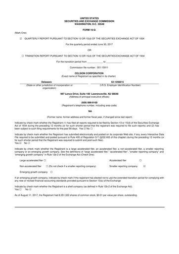 Miniature Imunon 10-Q Rapport trimestriel 2017 