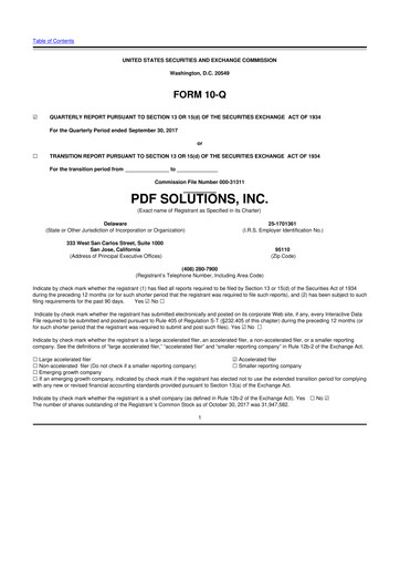 Thumbnail PDF Solutions 10-Q Quarterly Report FY2017 