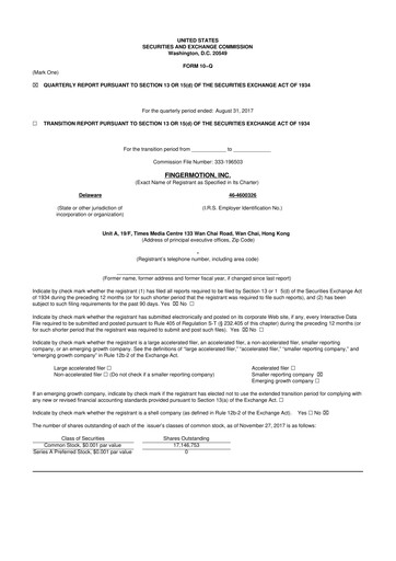 Thumbnail FingerMotion
 10-Q Quarterly Report FY2018 