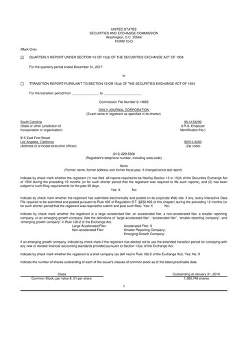 Thumbnail Daily Journal 10-Q Quarterly Report FY2018 