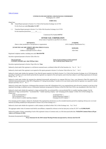 Thumbnail Otter Tail 10-K Annual Report 2017