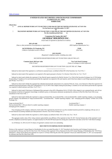 Vorschaubild Generac 10-K Jahresbericht 2017
