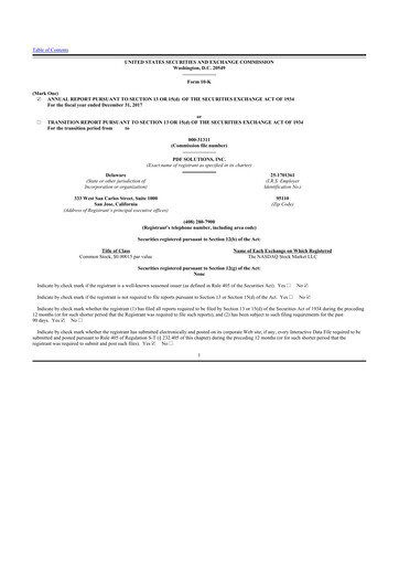 Thumbnail PDF Solutions 10-K Annual Report 2017