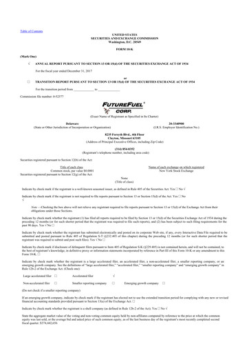 Thumbnail FutureFuel 10-K Annual Report 2017