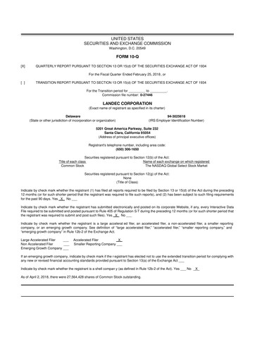 Thumbnail Lifecore Biomedical 10-Q Quarterly Report FY2018 