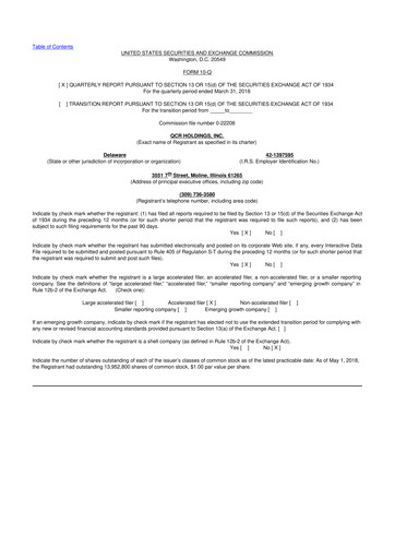 Thumbnail QCR Holdings
 10-Q Quarterly Report FY2018 