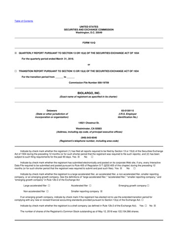 Thumbnail BioLargo 10-Q Quarterly Report FY2018 