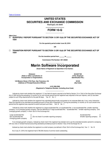 Thumbnail Marin Software 10-Q Quarterly Report FY2018 
