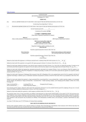 Thumbnail Lifecore Biomedical 10-K Annual Report 2018