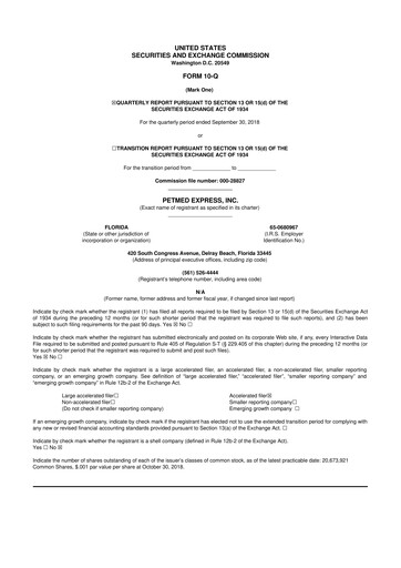 Thumbnail PetMed Express
 10-Q Quarterly Report FY2019 