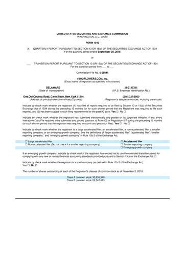 Thumbnail 1-800-Flowers.com, Inc.
 10-Q Quarterly Report FY2019 