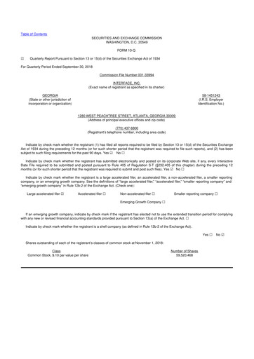 Thumbnail Interface, Inc. 10-Q Quarterly Report FY2018 