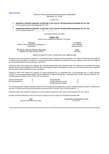 Thumbnail Perspective Therapeutics 10-Q Quarterly Report FY2019 