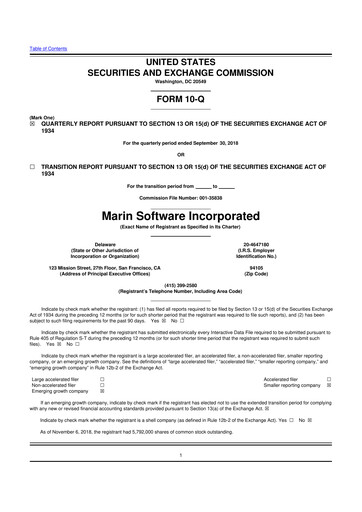 Thumbnail Marin Software 10-Q Quarterly Report FY2018 
