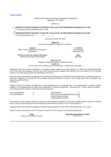 Thumbnail Perspective Therapeutics 10-Q Quarterly Report FY2019 