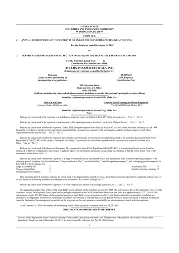 Thumbnail Talphera 10-K Annual Report 2018