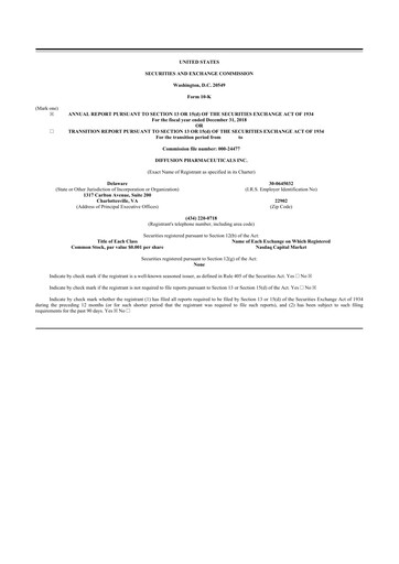 Thumbnail CervoMed 10-K Annual Report 2018