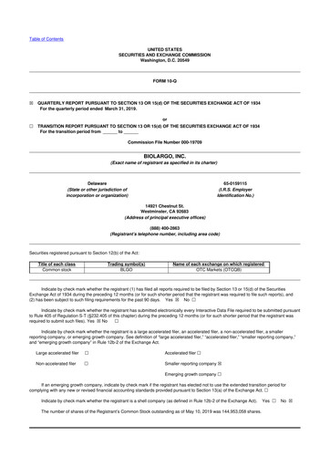 Thumbnail BioLargo 10-Q Quarterly Report FY2019 