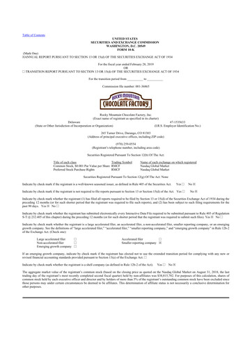 Thumbnail Rocky Mountain Chocolate Factory 10-K Annual Report 2019