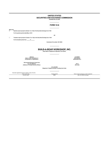 Thumbnail Build-A-Bear Workshop 10-Q Quarterly Report FY2019 