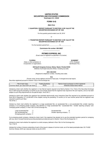 Thumbnail PetMed Express
 10-Q Quarterly Report FY2020 