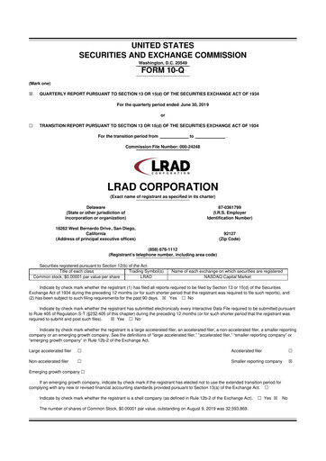 Thumbnail Genasys 10-Q Quarterly Report FY2019 