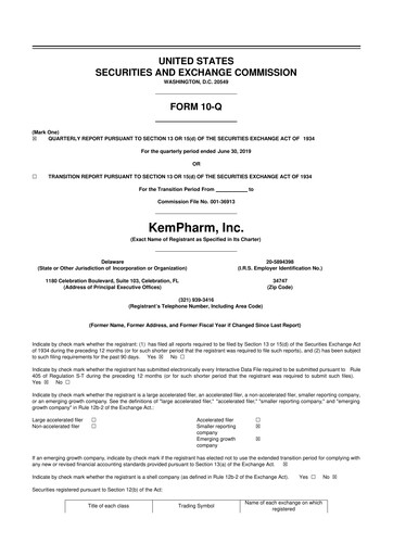 Thumbnail Zevra Therapeutics 10-Q Quarterly Report FY2019 