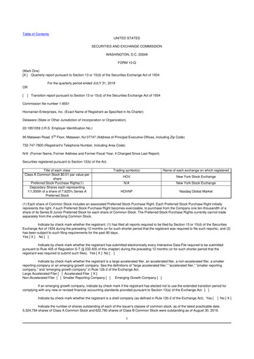 Thumbnail Hovnanian Enterprises
 10-Q Quarterly Report FY2019 