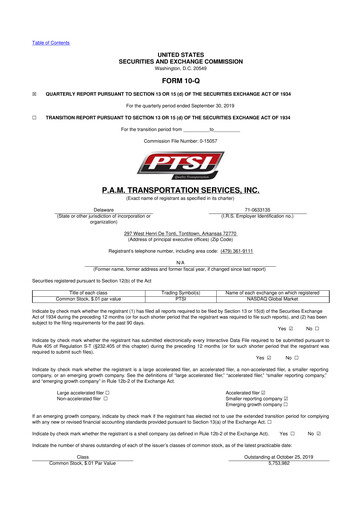 Thumbnail PAMT Corp 10-Q Quarterly Report FY2019 