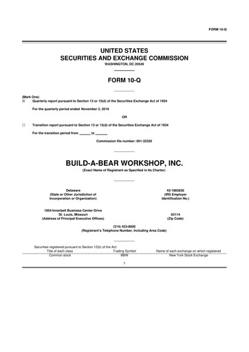 Thumbnail Build-A-Bear Workshop 10-Q Quarterly Report FY2019 