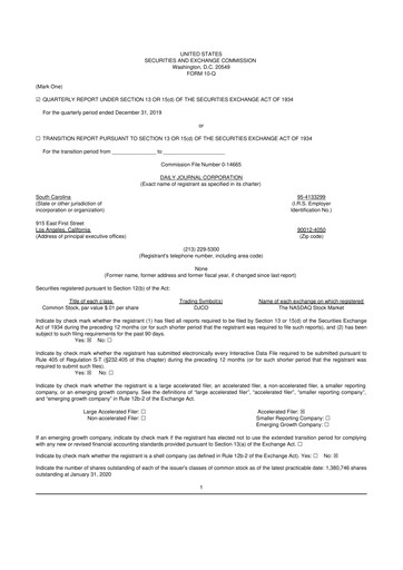 Thumbnail Daily Journal 10-Q Quarterly Report FY2019 