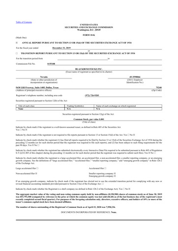 Thumbnail Blackboxstocks 10-K Annual Report 2019