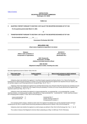 Thumbnail BioLargo 10-Q Quarterly Report FY2020 