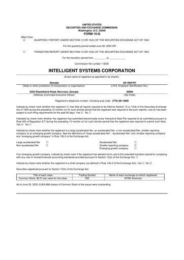 Miniature CoreCard 10-Q Rapport trimestriel 2020 