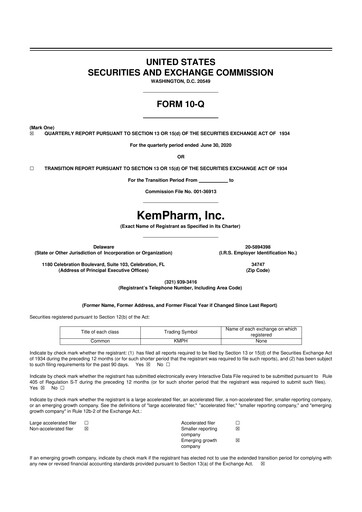 Thumbnail Zevra Therapeutics 10-Q Quarterly Report FY2020 