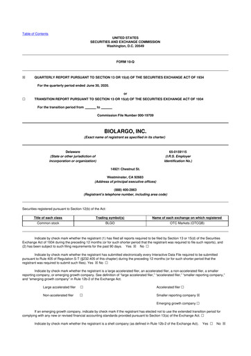 Thumbnail BioLargo 10-Q Quarterly Report FY2020 