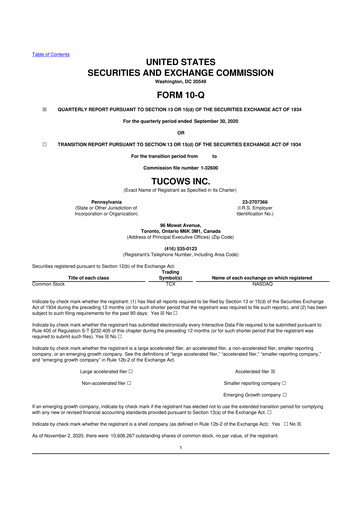 Thumbnail Tucows 10-Q Quarterly Report FY2020 