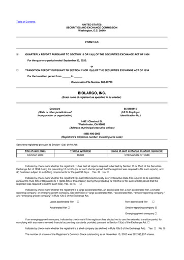 Thumbnail BioLargo 10-Q Quarterly Report FY2020 