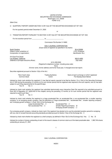 Thumbnail Daily Journal 10-Q Quarterly Report FY2020 