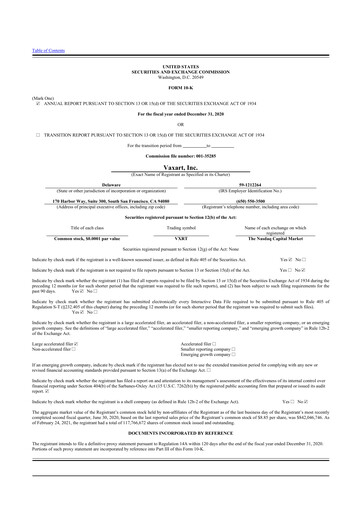 Thumbnail Vaxart 10-K Annual Report 2020